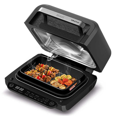 SOGO Griglia con friggitrice ad aria multifunzione 4L/ grill + friggitrice / 1700W / touch control / timer 120min