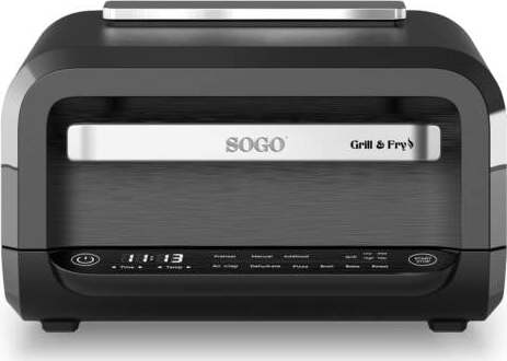 SOGO Griglia con friggitrice ad aria multifunzione 4L/ grill + friggitrice / 1700W / touch control / timer 120min Casa e cucina/Elettrodomestici per la cucina/Friggitrici SellUp - Bassano del Grappa, Commerciovirtuoso.it