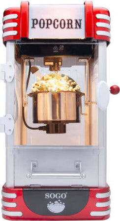 Sogo Macchina per Popcorn Retrò 310 W / 8 Tazze / 750ml Rossa Casa e cucina/Elettrodomestici per la cucina/Elettrodomestici speciali/Macchine per Pop-corn SellUp - Bassano del Grappa, Commerciovirtuoso.it