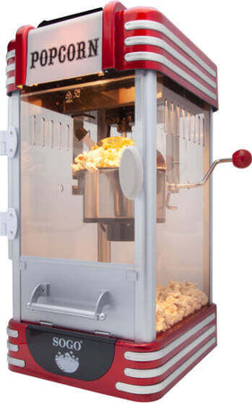 Sogo Macchina per Popcorn Retrò 310 W / 8 Tazze / 750ml Rossa Casa e cucina/Elettrodomestici per la cucina/Elettrodomestici speciali/Macchine per Pop-corn SellUp - Bassano del Grappa, Commerciovirtuoso.it