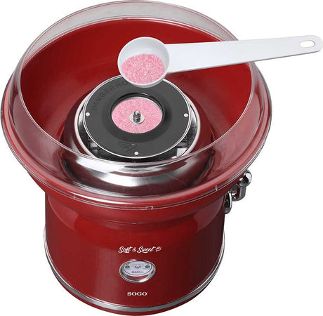 Sogo Macchina per Zucchero Filato Retrò 500 W Semplice E Veloce Rossa Casa e cucina/Elettrodomestici per la cucina/Elettrodomestici speciali/Macchine per zucchero filato SellUp - Bassano del Grappa, Commerciovirtuoso.it