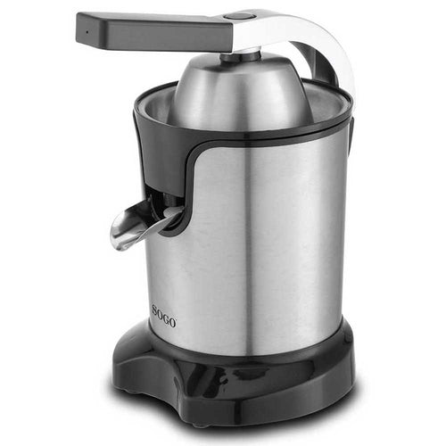 SOGO Spremiagrumi  con manico a pressione 2 coni / 600W / 0,55L / acciaio inox