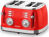 SOGO Tostapane 4 fette retrò / 1500W / 6 livelli di temperatura / scongelamento e riscaldamento / rosso Casa e cucina/Elettrodomestici per la cucina/Tostapane SellUp - Bassano del Grappa, Commerciovirtuoso.it