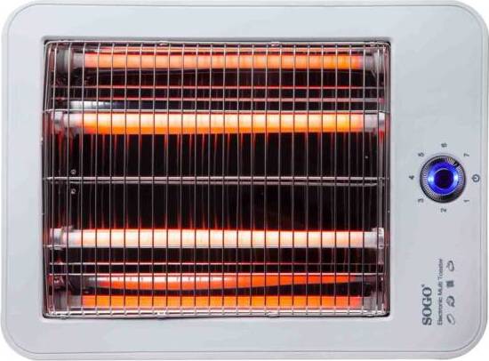 SOGO Tostapane piatto 4 fette 700W / griglia 26x21 bianco Casa e cucina/Elettrodomestici per la cucina/Tostapane SellUp - Bassano del Grappa, Commerciovirtuoso.it