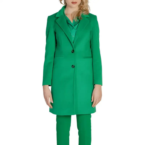 Sol Wears Women Cappotto Donna - green / 40 - Abbigliamento Cappotti