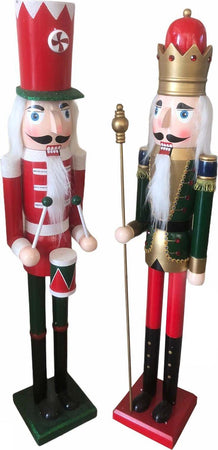 Soldatino schiaccianoci natalizio con bocca in movimento h 100 cm Casa e cucina/Decorazioni per interni/Addobbi e decorazioni per ricorrenze/Decorazioni natalizie/Schiaccianoci MagiediNatale.it - Altamura, Commerciovirtuoso.it