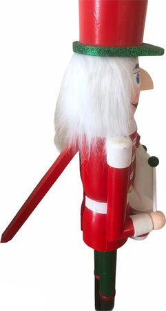 Soldatino schiaccianoci natalizio con bocca in movimento h 100 cm Casa e cucina/Decorazioni per interni/Addobbi e decorazioni per ricorrenze/Decorazioni natalizie/Schiaccianoci MagiediNatale.it - Altamura, Commerciovirtuoso.it