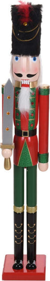 Soldatino schiaccianoci natalizio con bocca in movimento h 106 cm Casa e cucina/Decorazioni per interni/Addobbi e decorazioni per ricorrenze/Decorazioni natalizie/Schiaccianoci MagiediNatale.it - Altamura, Commerciovirtuoso.it