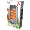 Stufa al Quarzo Potenza 400-1200W 3 Elementi Riscaldanti Oscillazione Selezionabile Spegnimento Automatico Basso Consumo