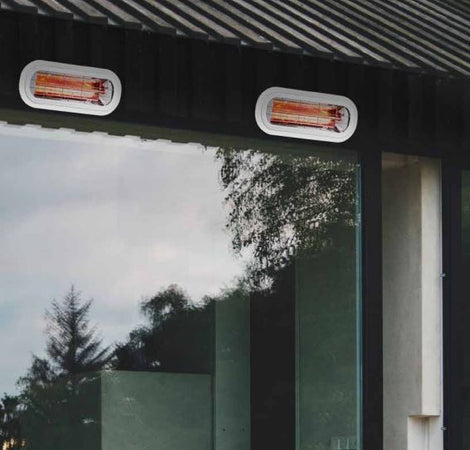 Lampada radiante "Sole Bianco" stufa da esterno per bar e ristoranti 1500 W