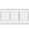 Kit 2ml di Boiserie in legno MASSICCIO (200x100cm) laccato bianco inclusi PANNELLI 60x60cm Eternal Parquet