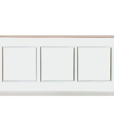 Kit 2ml di Boiserie in legno MASSICCIO (200x100cm) laccato bianco inclusi PANNELLI 60x60cm Eternal Parquet