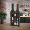 Set sommelier Bottiglia di vino in vetro con 3 accessori