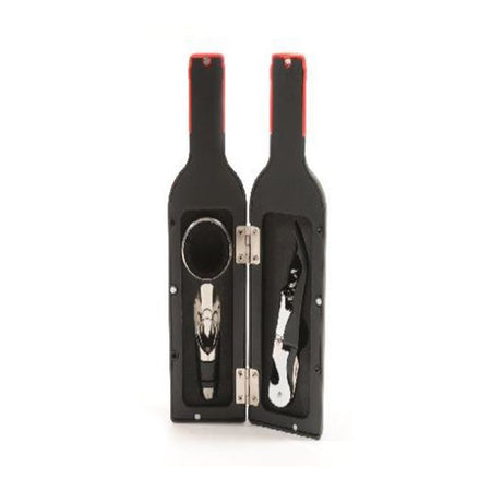 Set sommelier Bottiglia di vino in vetro con 3 accessori