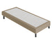 Letto Sommier Beige Rivestito - Resistente fino a 120 Kg per Persona