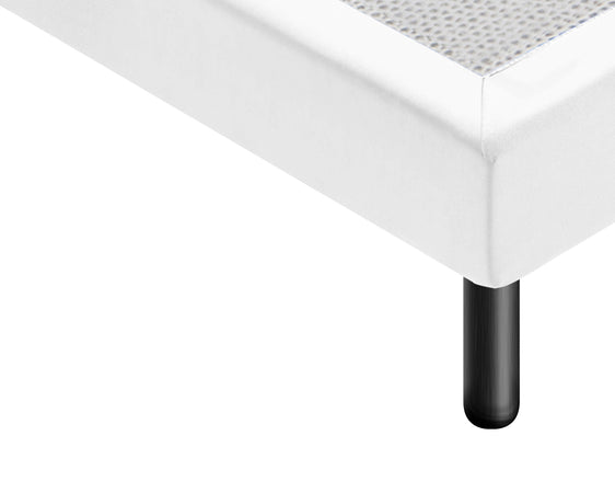Letto Sommier Bianco Rivestito - Resistente fino a 120 Kg per Persona