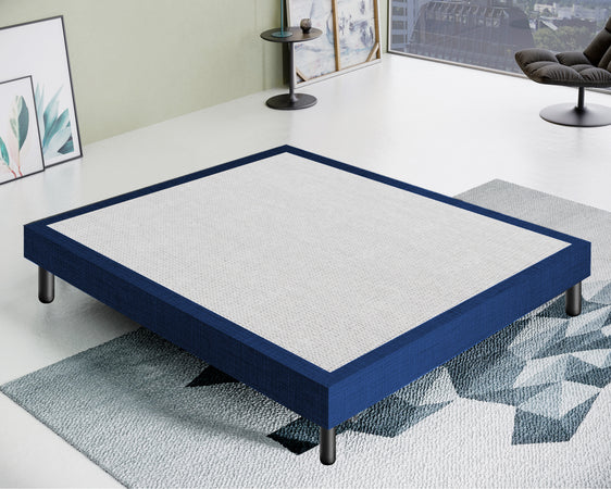 Letto Sommier Blu Rivestito - Resistente fino a 120 Kg per Persona