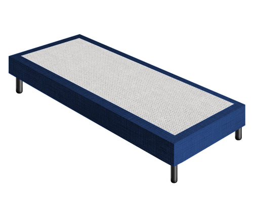 Letto Sommier Blu Rivestito - Resistente fino a 120 Kg per Persona