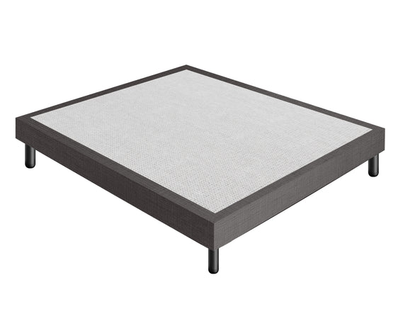 Letto Sommier Grigio Scuro Rivestito - Resistente fino a 120 Kg per Persona