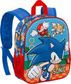 Sonic-Team-Zaino-Scuola-3D-Piccolo-BLU-scuola-materna-asilo-SONIC-TEAM