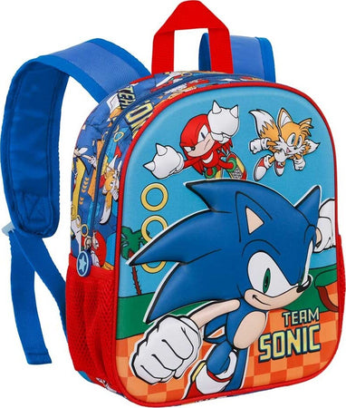 Sonic-Team-Zaino-Scuola-3D-Piccolo-BLU-scuola-materna-asilo-SONIC-TEAM