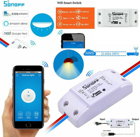 SONOFF BASIC INTERRUTTORE DOMOTICA WIFI SMART SWITCH APP Alexa Google Home  Trade Shop italia - Napoli, Commerciovirtuoso.it