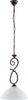 Sospensione-1-Luce-Dallas-Ferro-Battuto-Nero-E-Ruggine-Vetro-Bianco