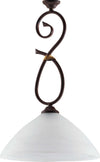 Sospensione-1-Luce-Dallas-Ferro-Battuto-Nero-E-Ruggine-Vetro-Bianco