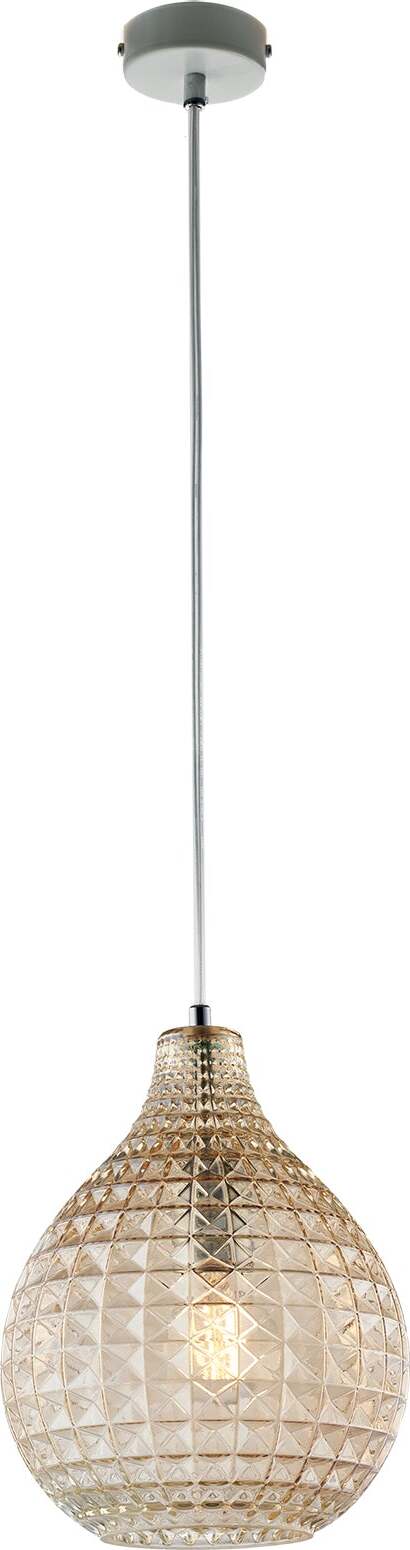 Sospensione-1-Luce-Diamante-In-Ferro-Bianco-E-Vetro-Soffiato-Ambra