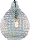 Sospensione-1-Luce-Diamante-In-Ferro-Bianco-E-Vetro-Soffiato-Trasparente