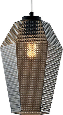 Sospensione-1-Luce-Prisma-In-Ferro-Laccato-Bianco-E-Vetro-Grigio-Specchiato