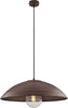 Sospensione-1-Luce-Sender-In-Ferro-Laccato-Nero-Con-Decoro-Ruggine