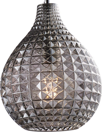 Sospensione-3-Luci-Diamante-A-Binario-Ferro-Nero-E-Vetro-Grigio-Specchiato