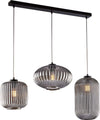 Sospensione-3-Luci-Glamour-Con-Binario-E-Vetro-Soffiato-Grigio-Specchiato