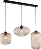 Sospensione-3-Luci-Glamour-Vetro-Soffiato-Ambra-Plissettato