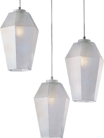 Sospensione-3-Luci-Prisma-In-Ferro-Laccato-Bianco-E-Vetro-Trasparente