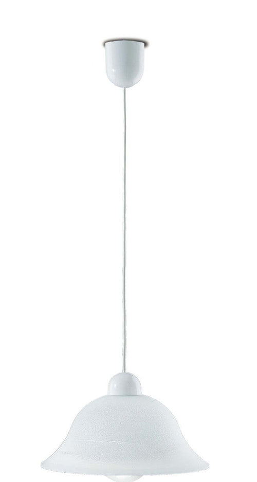 Sospensione 700 Bianco 1Xe27 31X17,2Cm Illuminazione/Illuminazione per interni/Lampadari lampade a sospensione e plafoniere/Lampade a sospensione Led Mall Home - Napoli, Commerciovirtuoso.it