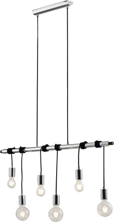 Sospensione Admiral Cromo 6Xe27 100X38Cm Illuminazione/Illuminazione per interni/Lampadari lampade a sospensione e plafoniere/Lampade a sospensione Led Mall Home - Napoli, Commerciovirtuoso.it