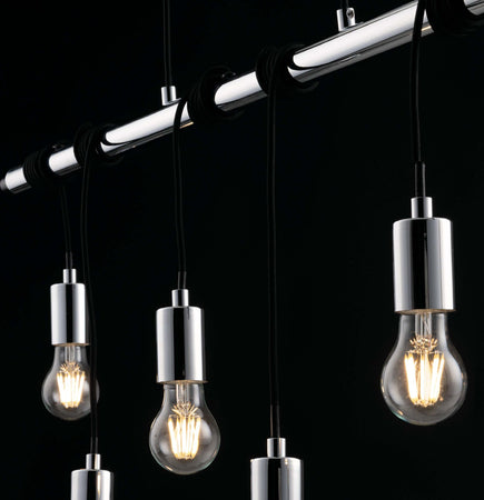 Sospensione Admiral Cromo 6Xe27 100X38Cm Illuminazione/Illuminazione per interni/Lampadari lampade a sospensione e plafoniere/Lampade a sospensione Led Mall Home - Napoli, Commerciovirtuoso.it