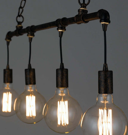 Sospensione Amarcord Ruggine 4Xe27 86X25,2Cm Illuminazione/Illuminazione per interni/Lampadari lampade a sospensione e plafoniere/Lampade a sospensione Led Mall Home - Napoli, Commerciovirtuoso.it