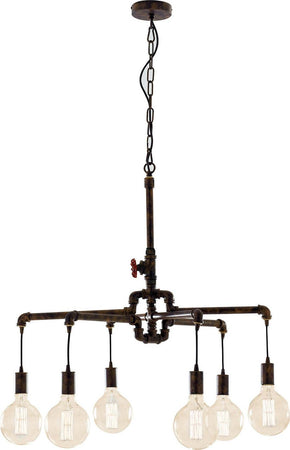 Sospensione Amarcord Ruggine 6Xe27 71X58Cm Illuminazione/Illuminazione per interni/Lampadari lampade a sospensione e plafoniere/Lampade a sospensione Led Mall Home - Napoli, Commerciovirtuoso.it