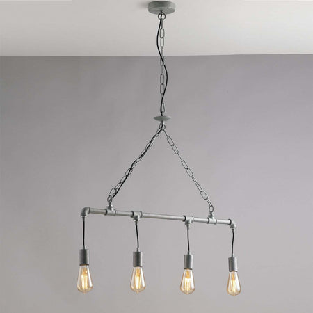 Sospensione Amarcord Zincata 4Xe27 86X25,2Cm Illuminazione/Illuminazione per interni/Lampadari lampade a sospensione e plafoniere/Lampade a sospensione Led Mall Home - Napoli, Commerciovirtuoso.it