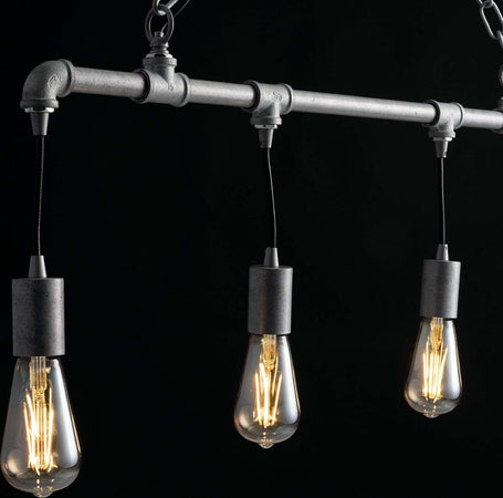 Sospensione Amarcord Zincata 4Xe27 86X25,2Cm Illuminazione/Illuminazione per interni/Lampadari lampade a sospensione e plafoniere/Lampade a sospensione Led Mall Home - Napoli, Commerciovirtuoso.it