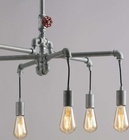 Sospensione Amarcord Zincata 6Xe27 71X58Cm Illuminazione/Illuminazione per interni/Lampadari lampade a sospensione e plafoniere/Lampade a sospensione Led Mall Home - Napoli, Commerciovirtuoso.it