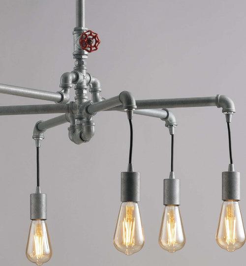 Sospensione Amarcord Zincata 6Xe27 71X58Cm Illuminazione/Illuminazione per interni/Lampadari lampade a sospensione e plafoniere/Lampade a sospensione Led Mall Home - Napoli, Commerciovirtuoso.it