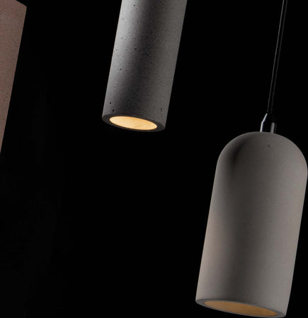 Sospensione Ando Grigia 1Xe27 10X20Cm Illuminazione/Illuminazione per interni/Lampadari lampade a sospensione e plafoniere/Lampade a sospensione Led Mall Home - Napoli, Commerciovirtuoso.it