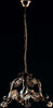 Sospensione-Arte-Povera-1-Luce-con-Foglie-in-Ferro-Marrone-e-Oro-Serie-Iris