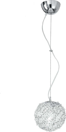 Sospensione Astra Cromo 1Xe27 20X22Cm Illuminazione/Illuminazione per interni/Lampadari lampade a sospensione e plafoniere/Lampade a sospensione Led Mall Home - Napoli, Commerciovirtuoso.it