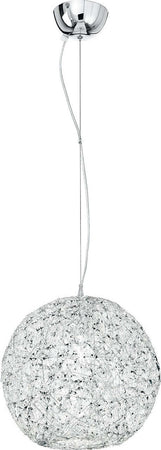 Sospensione Astra Cromo 1Xe27 35X37Cm Illuminazione/Illuminazione per interni/Lampadari lampade a sospensione e plafoniere/Lampade a sospensione Led Mall Home - Napoli, Commerciovirtuoso.it