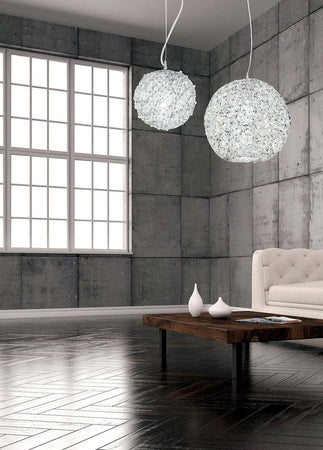 Sospensione Astra Cromo 1Xe27 35X37Cm Illuminazione/Illuminazione per interni/Lampadari lampade a sospensione e plafoniere/Lampade a sospensione Led Mall Home - Napoli, Commerciovirtuoso.it